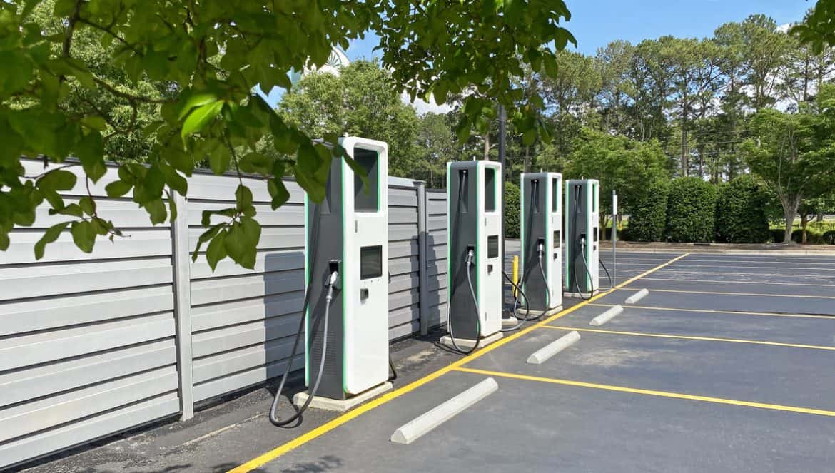 Electric car charge stations